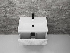 Style Line Мебель для ванной Стокгольм 70 подвесная белый рифленый софт – фотография-7